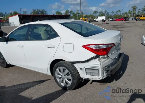 2016 Toyota Corolla Le из США, поврежденный, VIN 2T1BURHE4GC738062